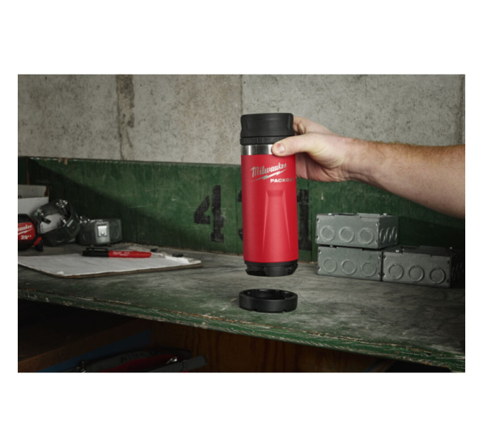 Термочашка PACKOUT MILWAUKEE Sip Lid, 532мл красная