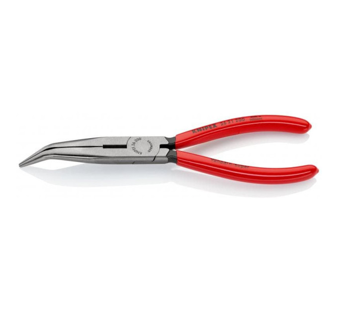 Круглогубцы плоские с режущими кромками, угол 40 °, Ø3,2мм, 200мм KNIPEX 26 21 200, фосфатированные
