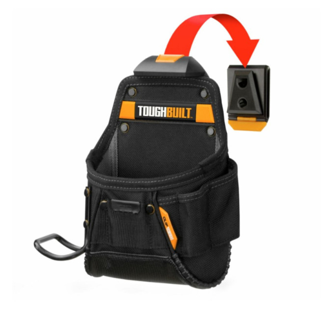 Строительная поясная сумка для молотка ClipTech TOUGHBUILT TB-CT-24