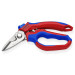 Ножницы електрика, 180мм KNIPEX 95 05 20 SB, с двойным гнездом для обжима, хромированные