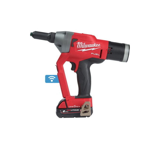 Заклепочник акумуляторний бесщеточный MILWAUKEE M18 ONEFPRT-202X (Ø4,8-7,0мм)(ЗУ+2акк.Х2Ач+HDкейс)