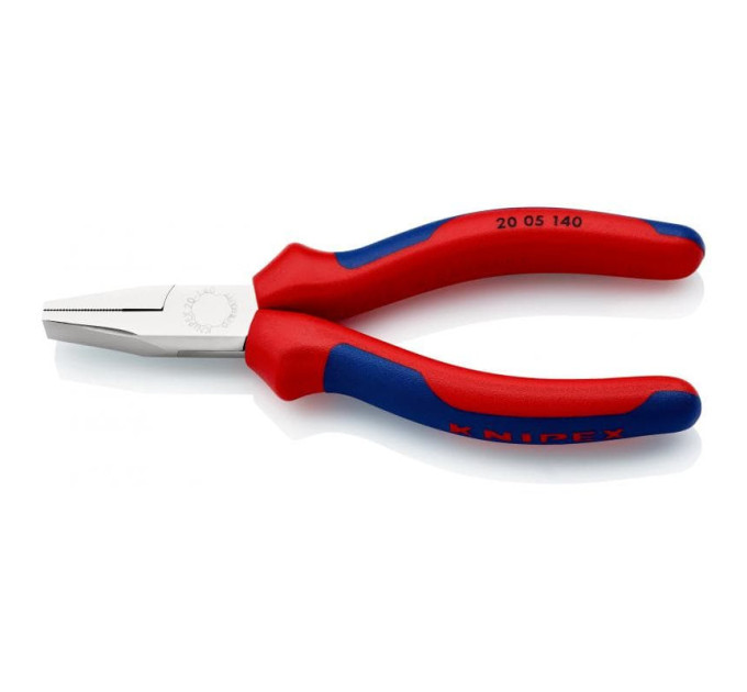 Плоскогубцы с гладкими губками, 140мм KNIPEX 20 05 140, хромированные
