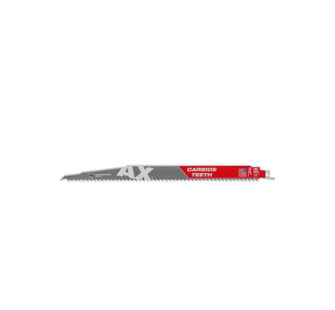 Полотно для сабельных пил AX FANG TIP CARBIDE MILWAUKEE, 300х5мм, (5шт), (дерево с гвоздями)