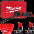Шліфмашина стрічкова акумуляторна безщіткова MILWAUKEE M12 FBFL13-402B (13мм) (ЗУ+2Х4Ач+сумка)