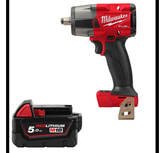 Гайковерт аккумуляторный бесщёточный MILWAUKEE 1/2" (881 Нм) M18 FMTIW2F12-0 + M18 B5 подарок
