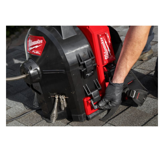 Машина прочистная аккумуляторная ранцевая MILWAUKEE M18 FFSDC13-0 трос 13мм (каркас)