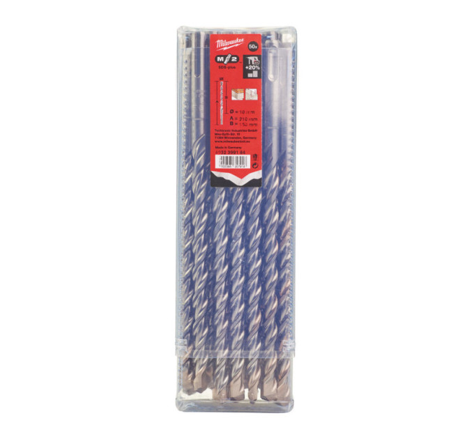 Бур SDS-PLUS M2 MILWAUKEE, Ø10,0х210х150мм, (50шт)