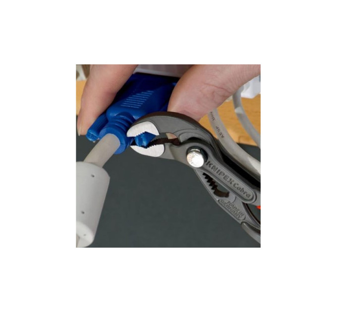 Клещи сантехнические переставные высокотехнологические, Ø27мм Cobra KNIPEX 87 01 125,фосфатированные