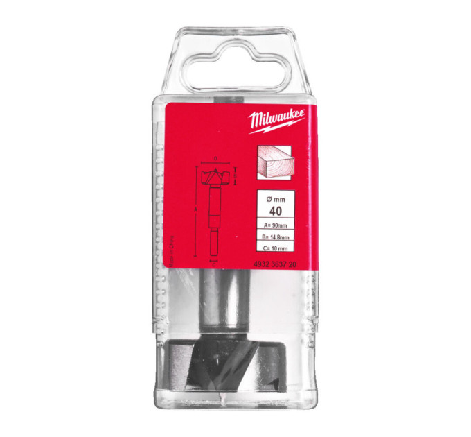 Насадка FORSTNER MILWAUKEE Ø40х90мм