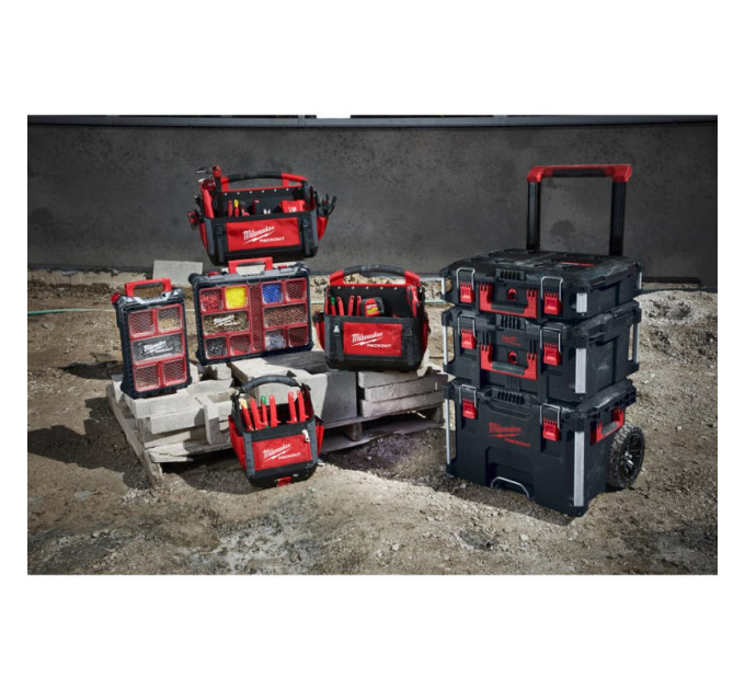 Ящик для інструментів на колесах PACKOUT MILWAUKEE TROLLEY BOX (560x410x650мм)