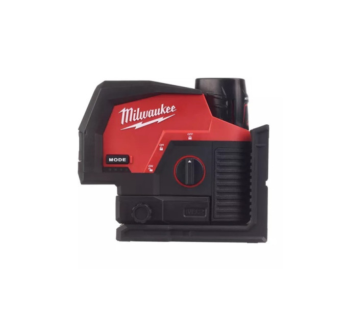 Нивелир линейно-точечный аккумуляторный MILWAUKEE M12 CLLP-301C (зелёный луч)