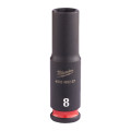 Головка ударная ShW 1/4'' SKT MILWAUKEE, удлиненная, 7мм