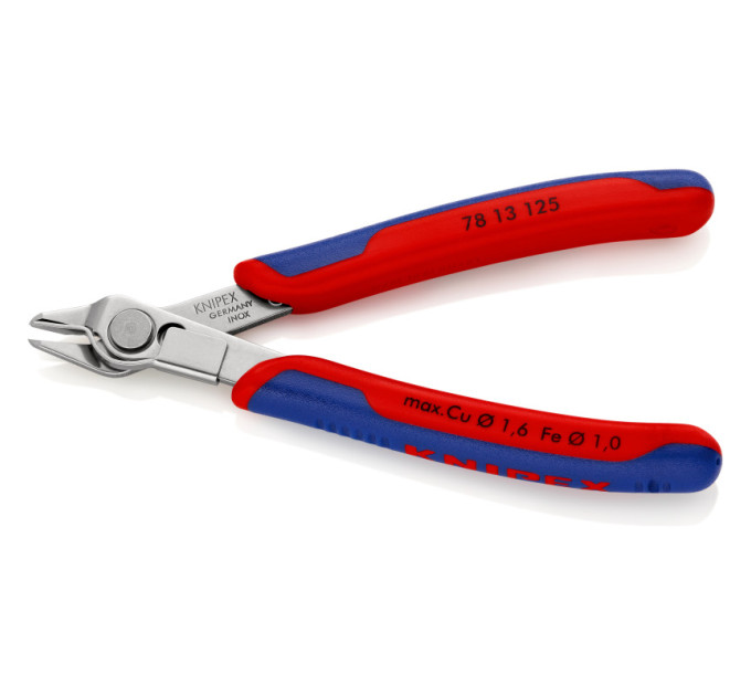 Кусачки Electronic Super Knips Ø1,6мм, 140мм KNIPEX 78 13 125 SB (в блистере)