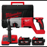 Перфоратор аккумуляторный бесщёточный SDS PLUS MILWAUKEE M18 BLHACD26-402X (2,6 Дж) (ЗУ+2Х4Ач+кейс)