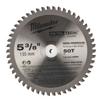 Диск пильный по металлу MILWAUKEE, Ø135х20х1,6мм, 50 зуб.