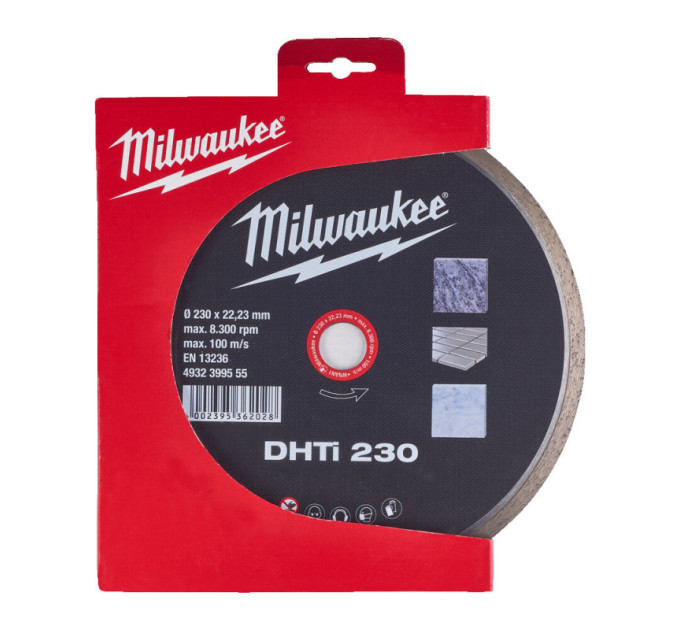 Диск алмазный MILWAUKEE DHTi 230, Ø230мм (керамическая плитка)
