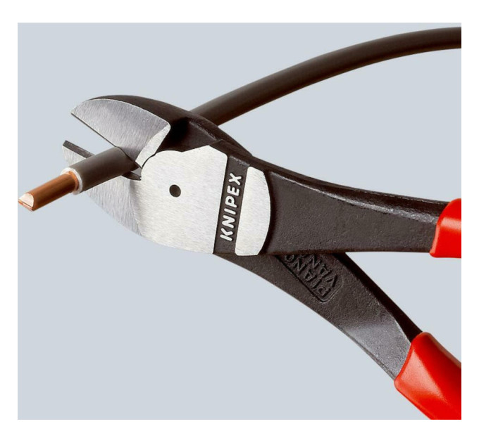 Кусачки боковые (бокорезы) особой мощности, Ø4,6мм, 260мм KNIPEX 74 01 250, фосфатированные