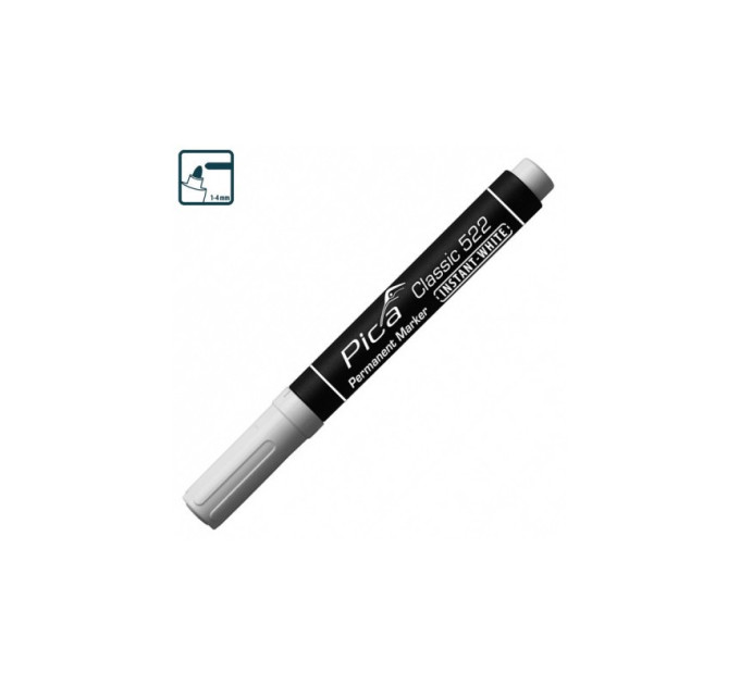 Маркер перманентный Pica 522/52 Classic Instant-White, белый