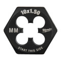 Плашка шестигранная MILWAUKEE, М10-1,50мм