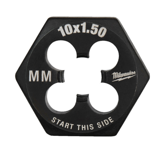 Плашка шестигранная MILWAUKEE, М10-1,50мм