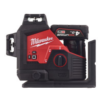 Нівелір лазерний акумуляторний 3D MILWAUKEE M12 3PL-401C (360˚, зелений промінь) (ЗУ+1Х4Ач+кейс)