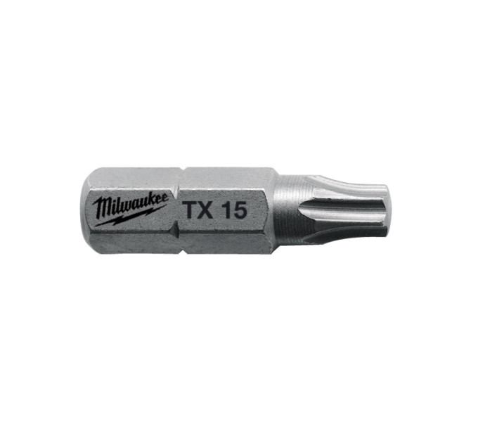 Бита MILWAUKEE, TX15, 25мм, (25шт)