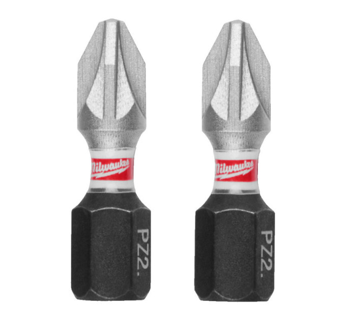 Бита SHOCKWAVE MILWAUKEE, PZ2, 25мм, (3шт)