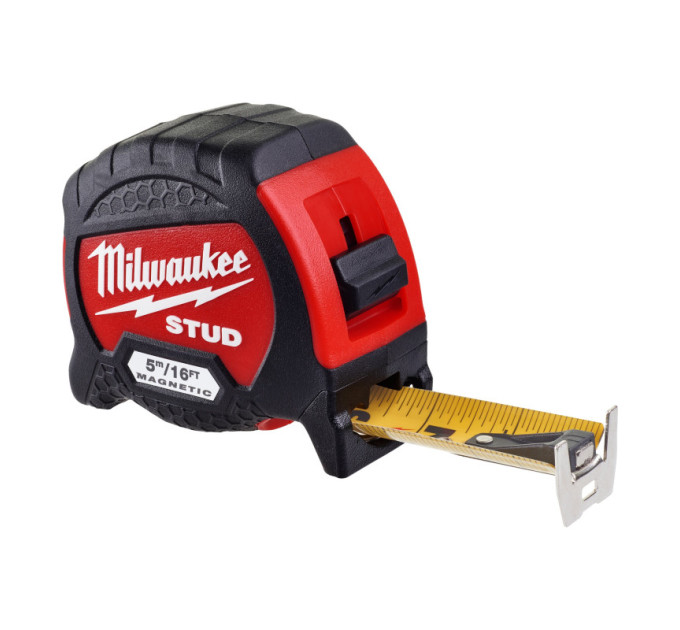 Рулетка магнітна STUD MILWAUKEE GEN II, 5м/16фт (33мм), (заміна на 4932498764)