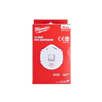Респиратор с клапаном FFP2 (комплект 10шт) MILWAUKEE 4932478548 Респиратор с клапаном FFP2 (комплект 10шт) MILWAUKEE 4932478548