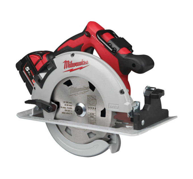 Пила дисковая аккумуляторная бесщеточная MILWAUKEE M18 BLCS66-502X Ø165мм (ЗУ+2акк.Х5Ач+HDкейс)