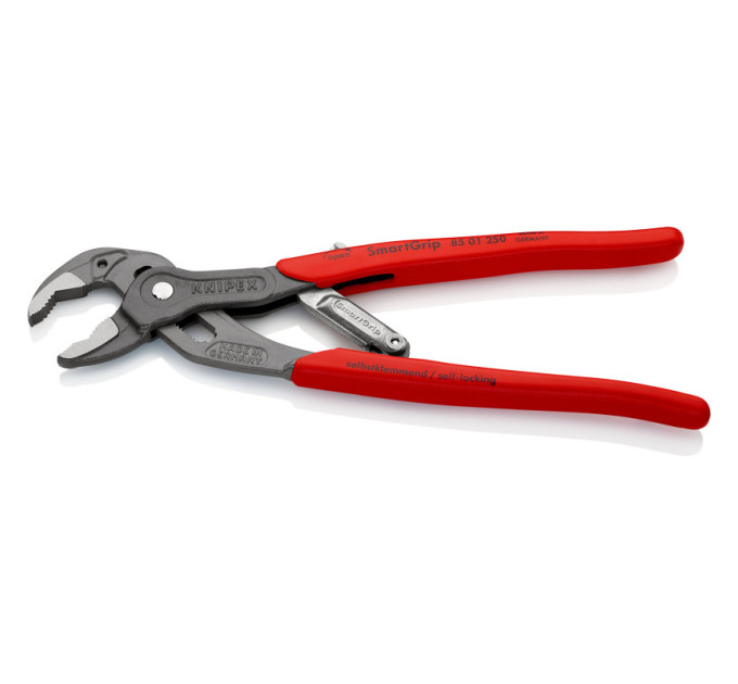 Клещи сантехнические переставные с автоматической установкой,Ø32мм SmartGrip KNIPEX 85 01 250,фосфат