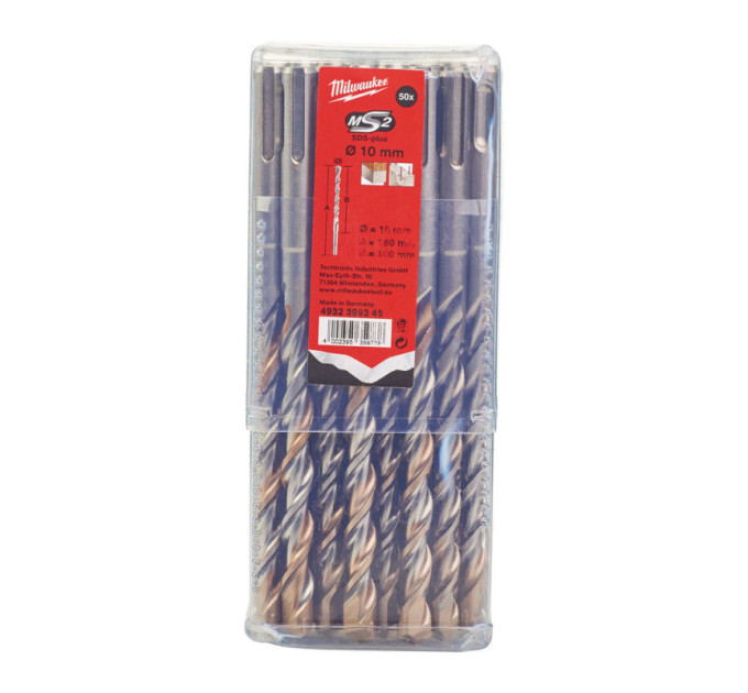 Бур SDS-PLUS M2 MILWAUKEE, Ø10,0х160х100мм, (50шт)