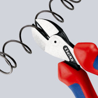 Кусачки боковые (бокорезы) компактные X-Cut, Ø12,0мм, 160мм KNIPEX 73 05 160 T, с страховкой, хром