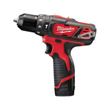 Дриль-шуруповерт акумуляторна ударна MILWAUKEE M12 BPD-402C (30Нм)(ЗУ+2ак.Х4Ач+кейс)