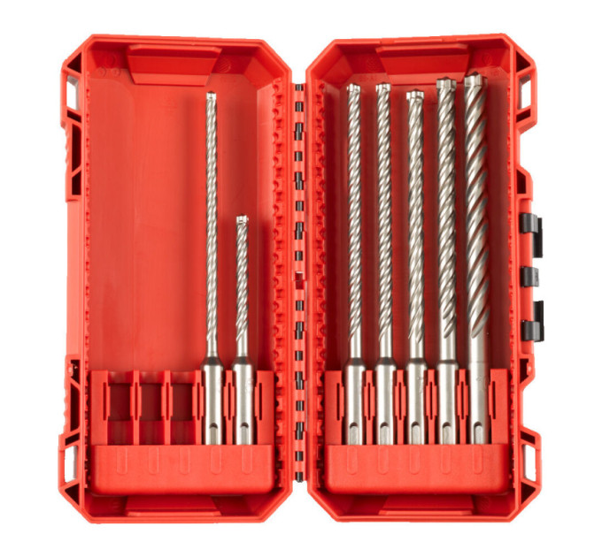 Набір бурів SDS-PLUS MX4 PACKOUT MILWAUKEE (5,5/5/5,5/6/8/10мм) (7шт), (заміна на 4932500061)