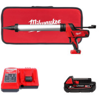 Пистолет для герметика аккумуляторный MILWAUKEE C18 PCG/600A-201B (600мл) (ЗУ+1акк.Х2Ач+сумка)