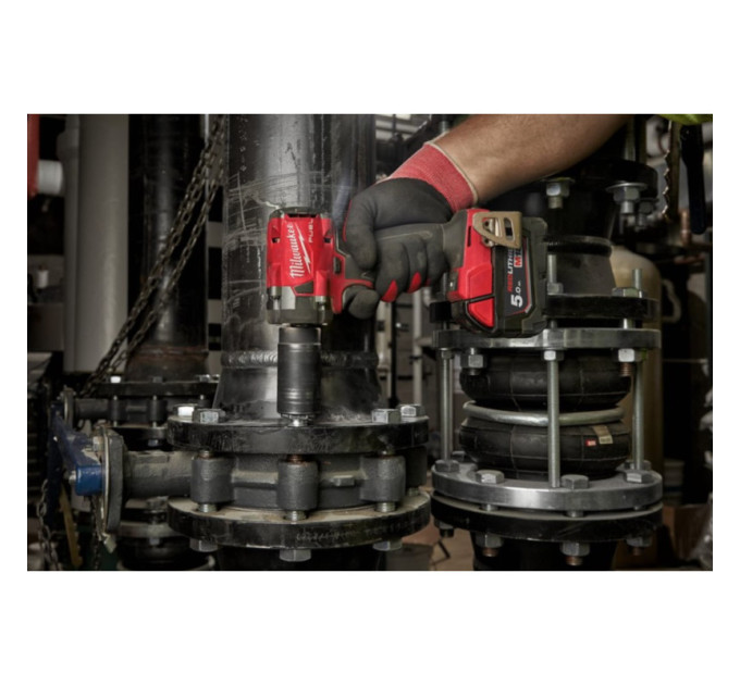 Гайковерт аккумуляторный бесщеточный MILWAUKEE 1/2" (339 Нм) M18 FIW2P12-0X, с пином (каркас+кейс)