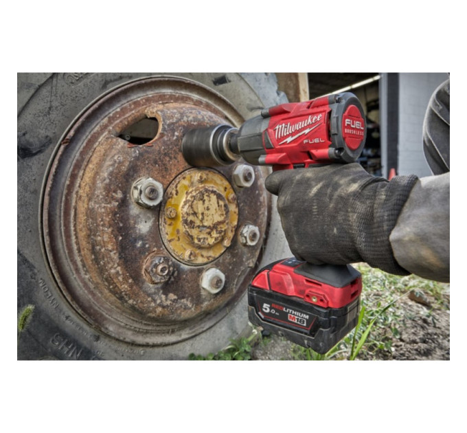 Гайковерт акумуляторний безщітковий MILWAUKEE 1/2" (881 Нм) M18 FMTIW2F12-0Х, з кільцем (каркас)