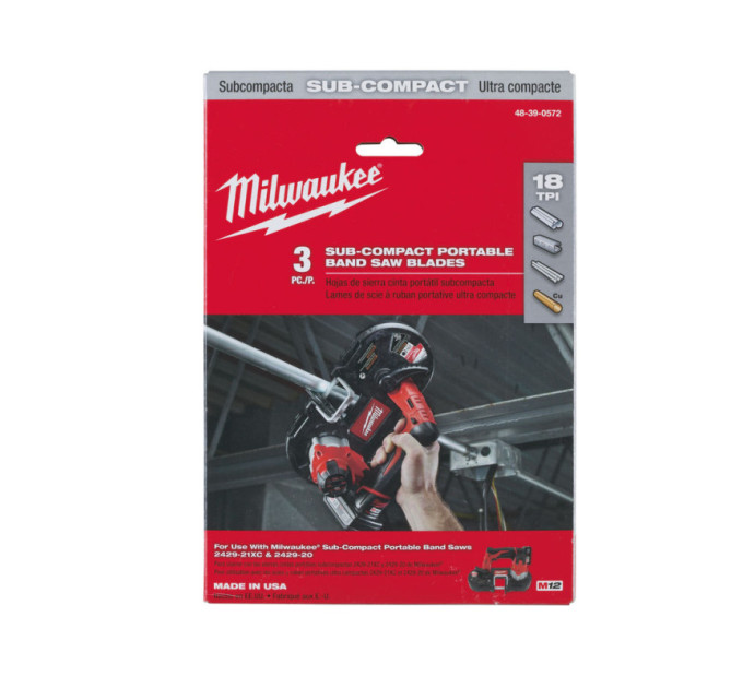 Полотно для ленточных пил MILWAUKEE, 687,57х1,4мм, (2,5-1,8мм), (3шт)