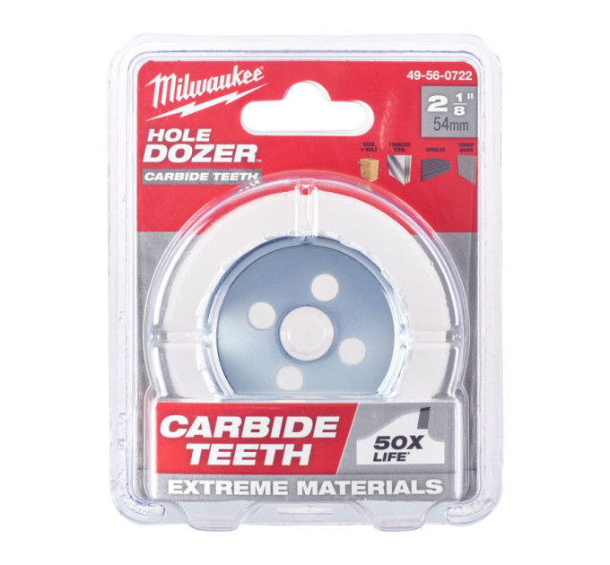 Коронка Bi-Metal HOLE DOZER™ CARBIDE MILWAUKEE Ø54мм