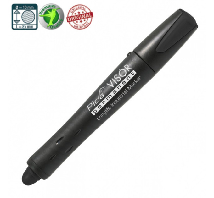 Маркер сухой промышленный Pica 990/46 Visor Permanent Building Crayon, черный