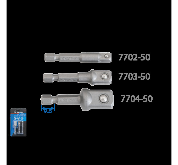 Набор переходников 1/4" & 3/8" & 1/2"