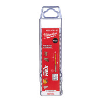 Свердло по металу RedHEX SHOCKWAVE™ HSS-TiN MILWAUKEE, Ø5,0х80х31мм, (10шт)
