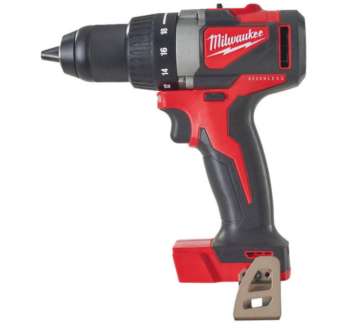 Дриль-шуруповерт акумуляторна безщіткова MILWAUKEE M18 BLDD2-0X (82Нм) (каркас+HDкейс)