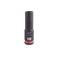 Головка ударная ShW 3/8'' SKT MILWAUKEE, удлиненная, 10мм