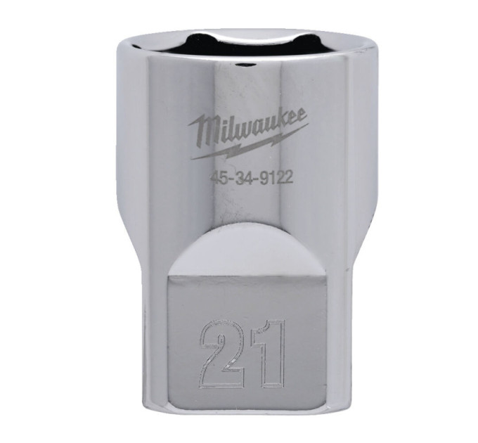 Головка торцевая хромированная ½” 6гр. MILWAUKEE, 21мм