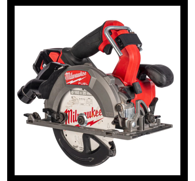 Пила дисковая аккумуляторная бесщеточная MILWAUKEE, M18 FCSDC165-552C, Ø165мм (ЗУ, 2х5.5Ач, кейс)