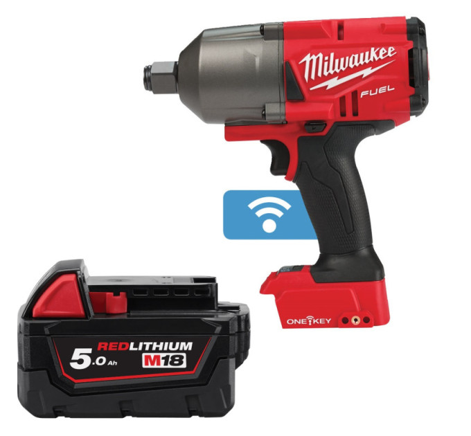 Гайковерт аккумуляторный бесщёточный MILWAUKEE 3/4" (2034Нм) M18 ONEFHIWF34-0, M18 B5 подарок