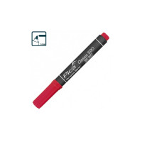 Маркер перманентный Pica 520/40 Classic Permanent Marker bullet tip, красный