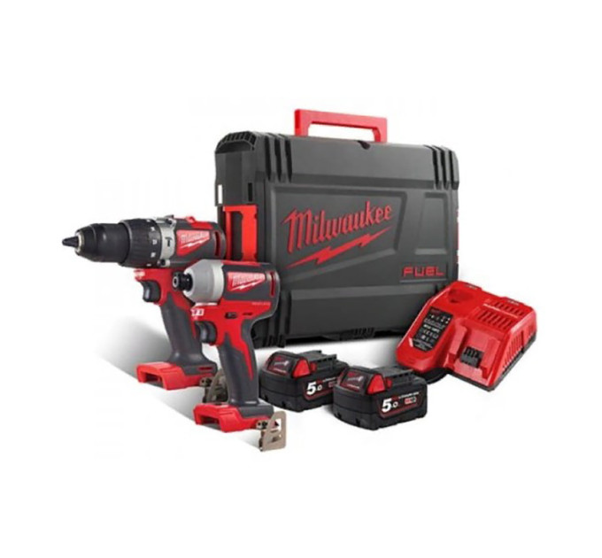 Набір з 2х інструментів безщіткових акумуляторних MILWAUKEE M18 BLPP2A2-502X